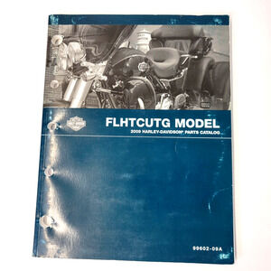 FLHTCUTG Model 2009 Harley-Davidson Parts Catalog Blue Cover Paperback 99602-09A